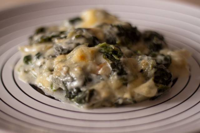 Espinacas gratinadas