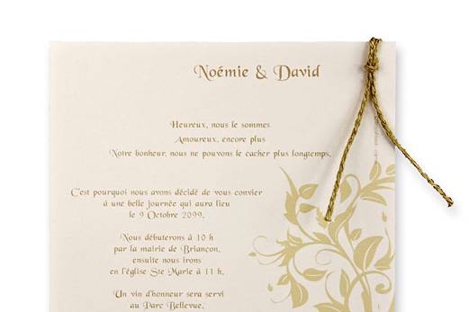 Invitación boda nature int
