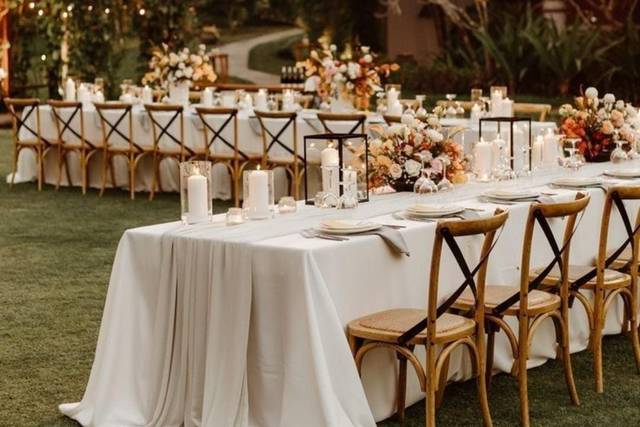 Montaje de mesas para Boda