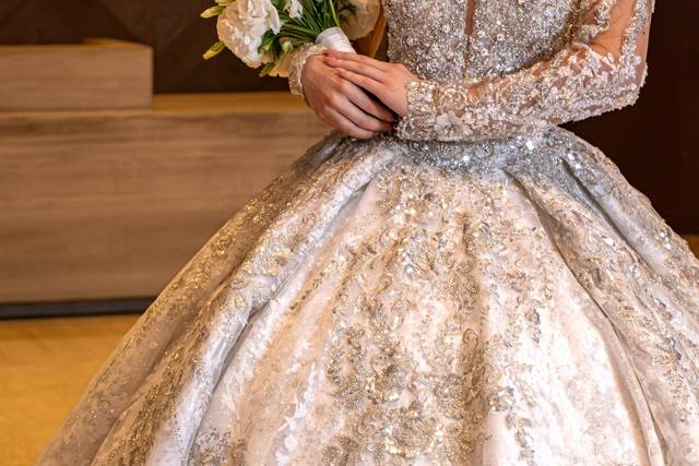 Novia en pasillo