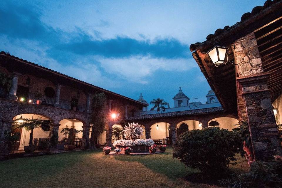 Vista de la casa hacienda