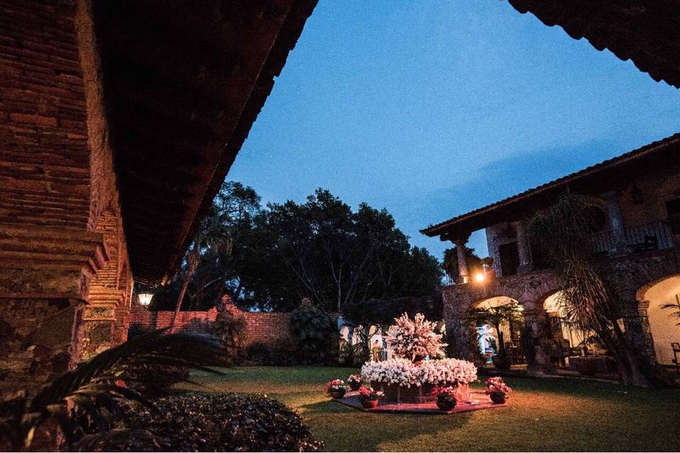 Vista casa hacienda