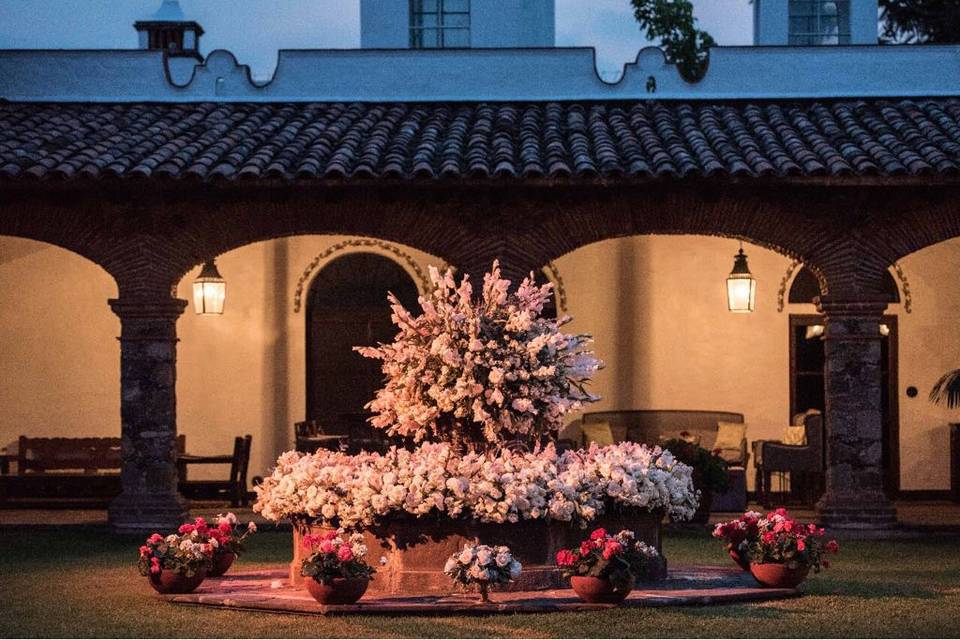 Fuente de la entrada de noche