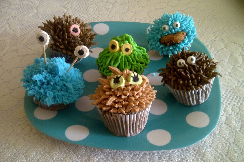 Minicupcakes monstruo