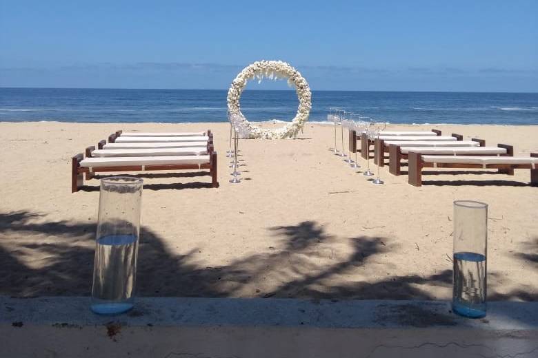 Área de playa ceremonia civil