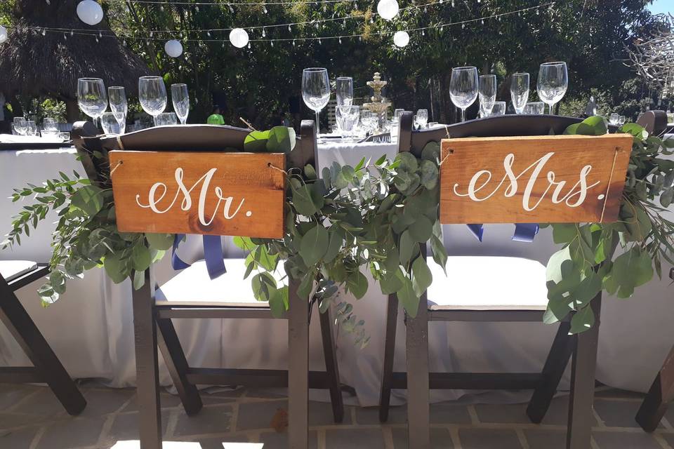 Sillas decoradas