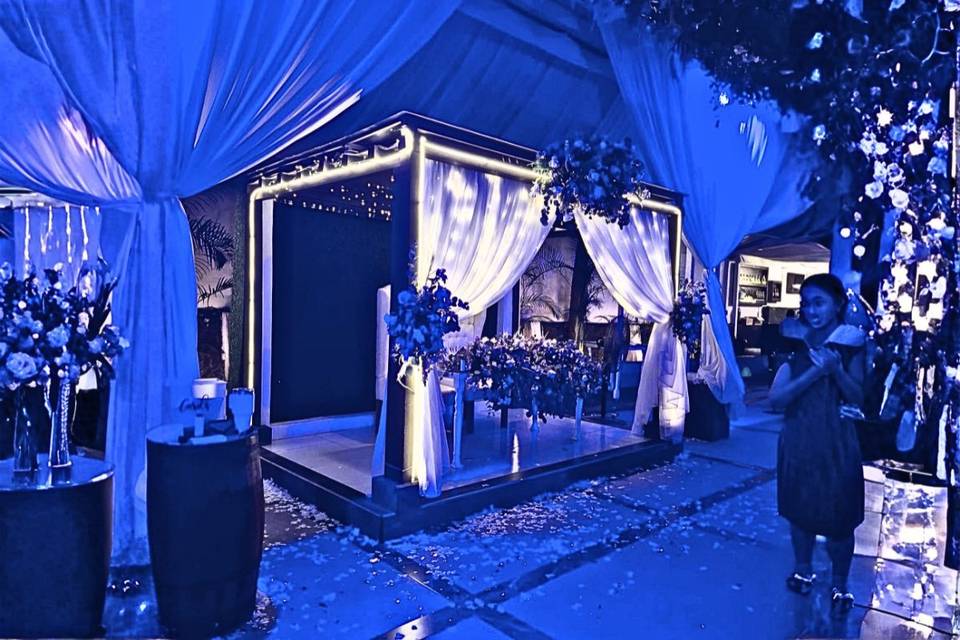 Cabana novios de noche