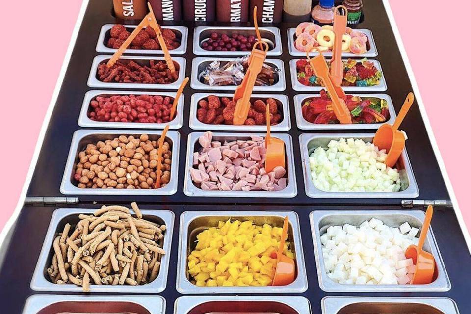 Barra de snacks para eventos