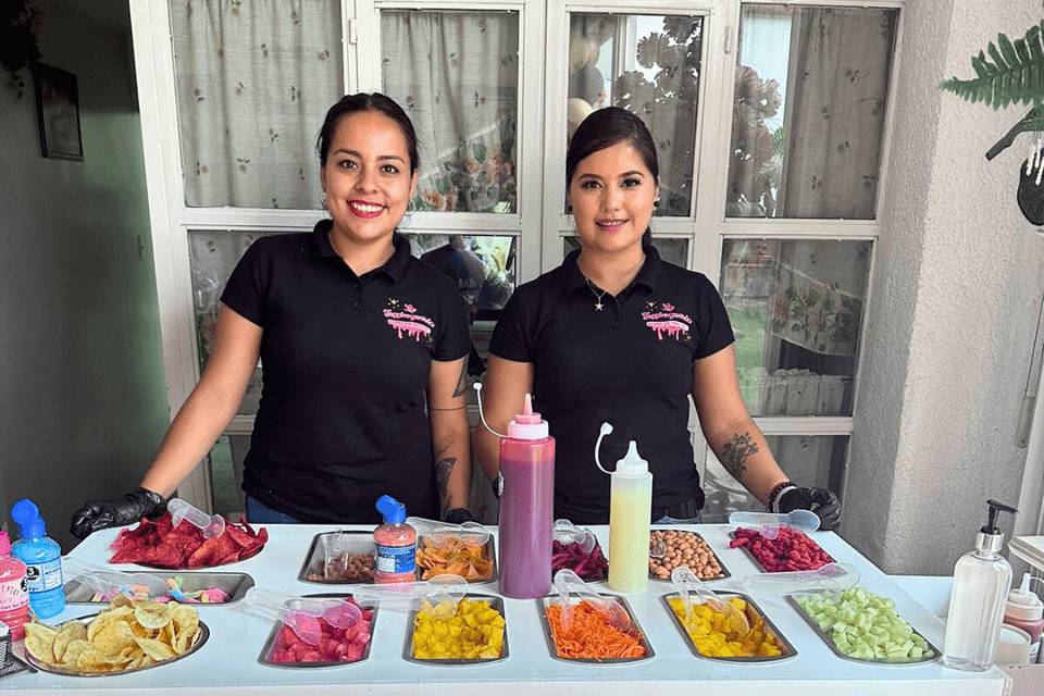 Barra de snacks para fiestas