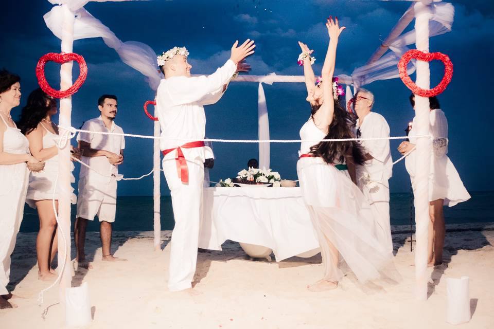 Ceremonia en la playa