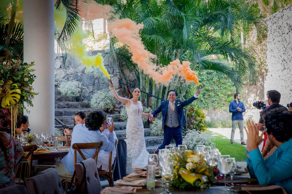 Entrada a la fiesta
