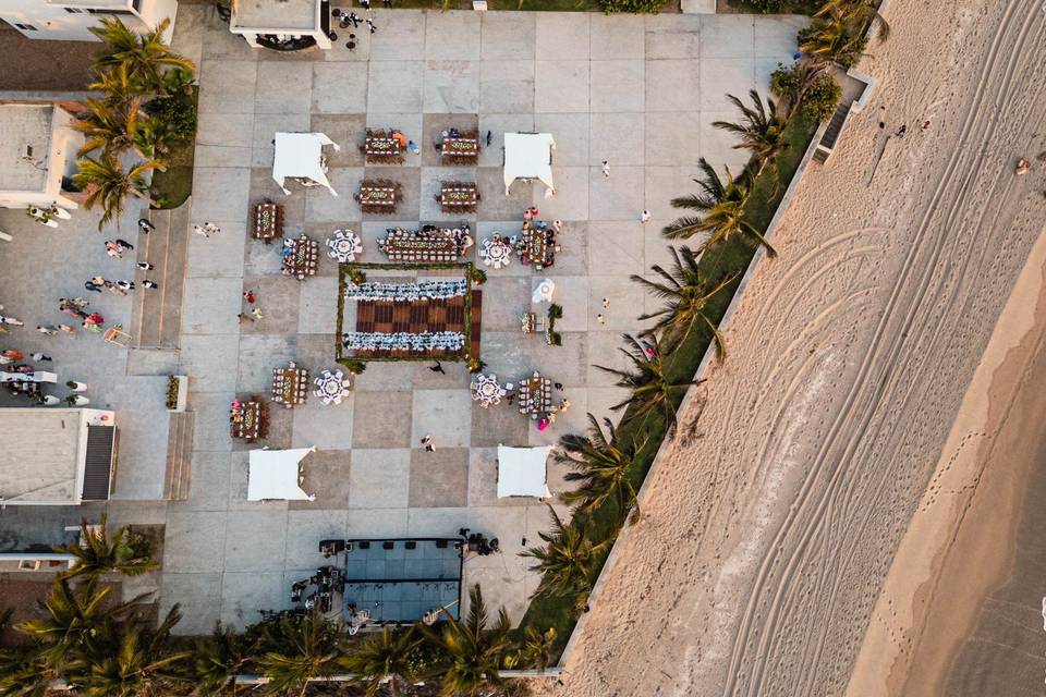 Hermosa boda de playa