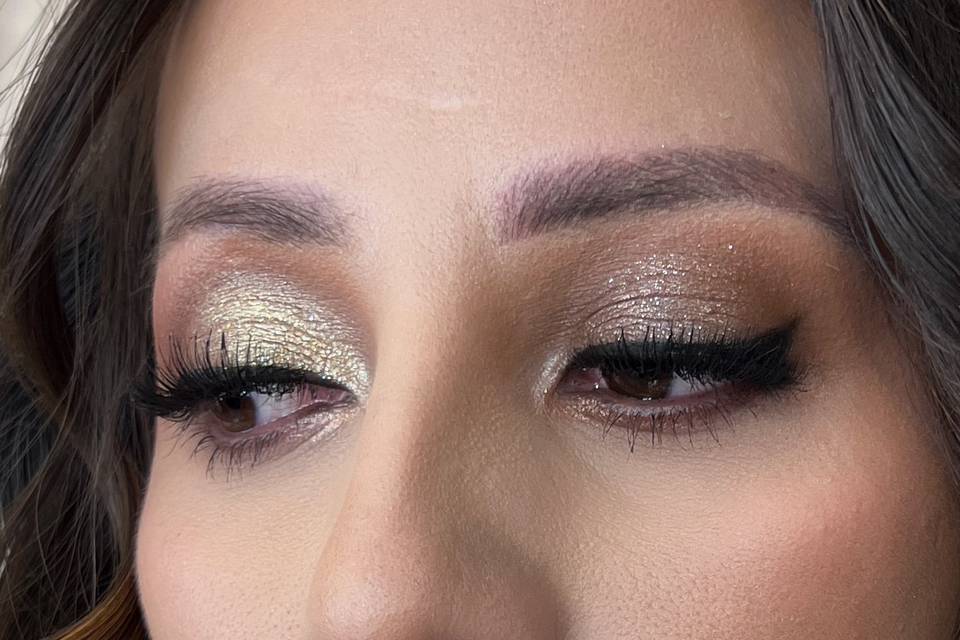 Maquillaje de ojos novia