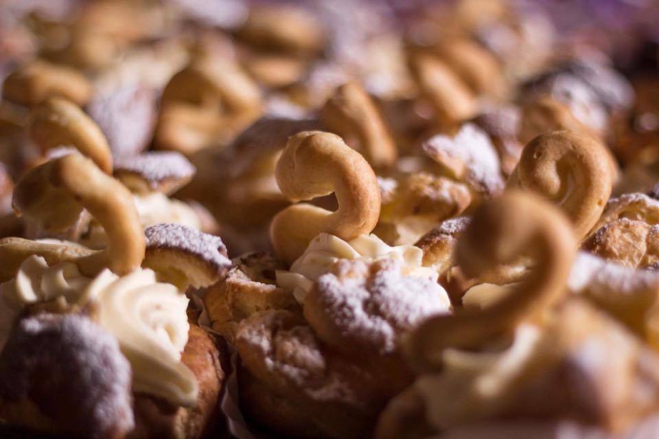 Cisnes de crema pastelera