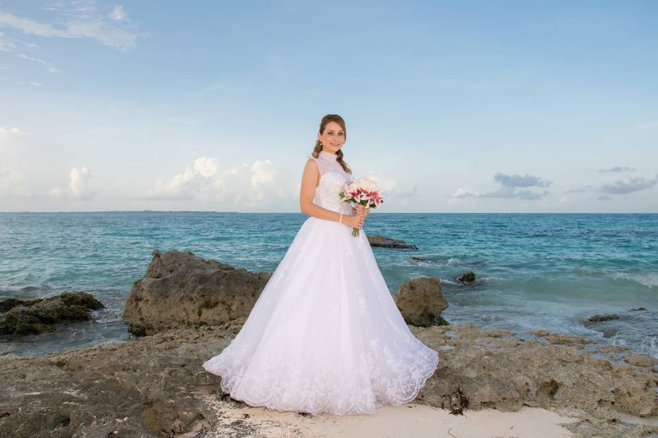 Boda playa Cancún