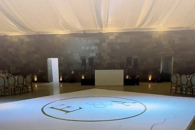 Pista de baile pintada a mano