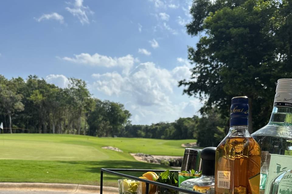 Carrito de shots y mixología