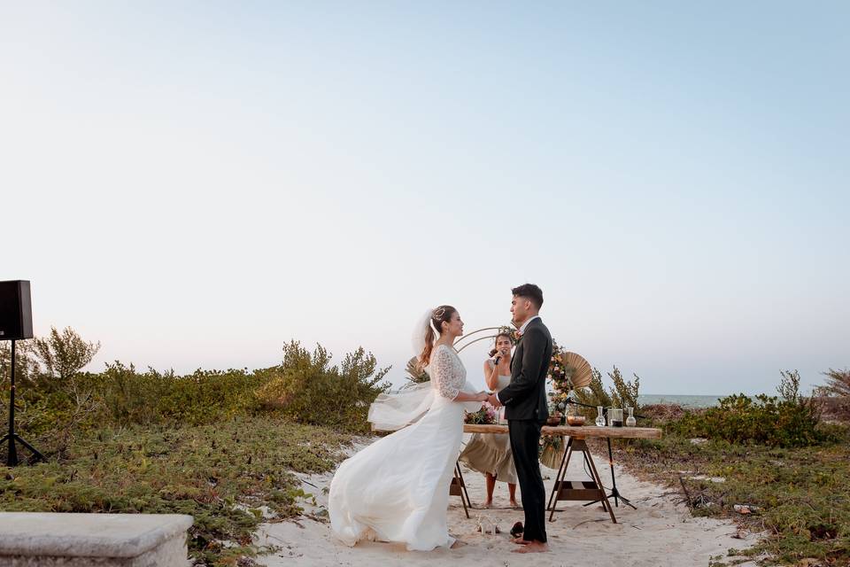 Ceremonia en la playa