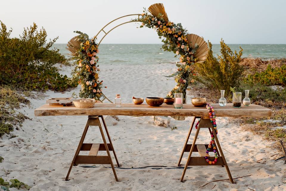 Ceremonia en la playa