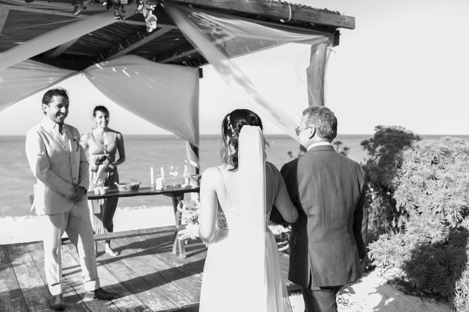 La llegada de la novia