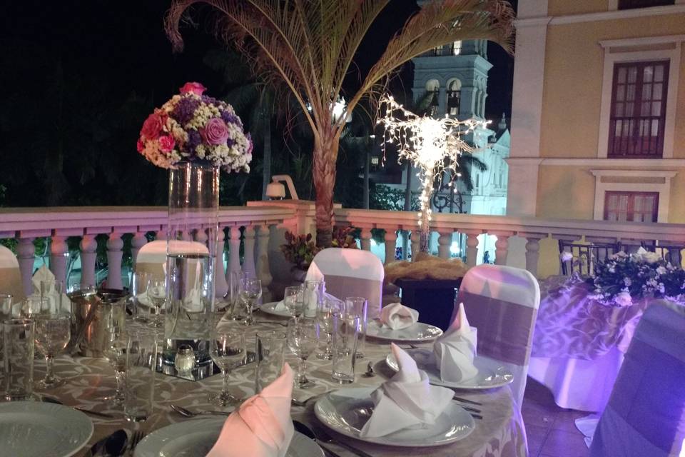 Boda en terraza