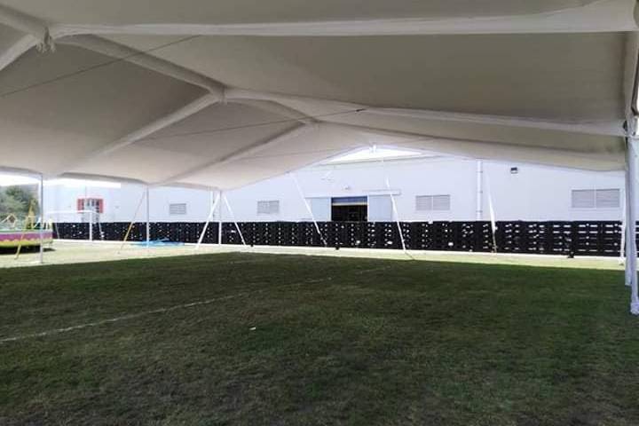 Carpa 20 x 20 plafón plano