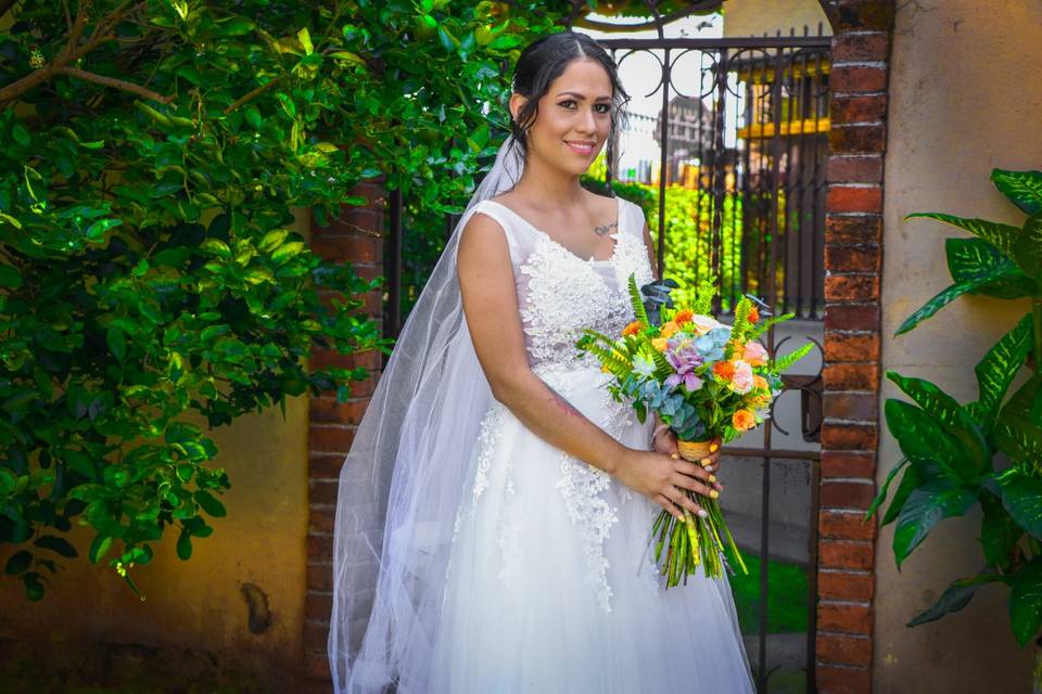 Ramo de novia y fotografia