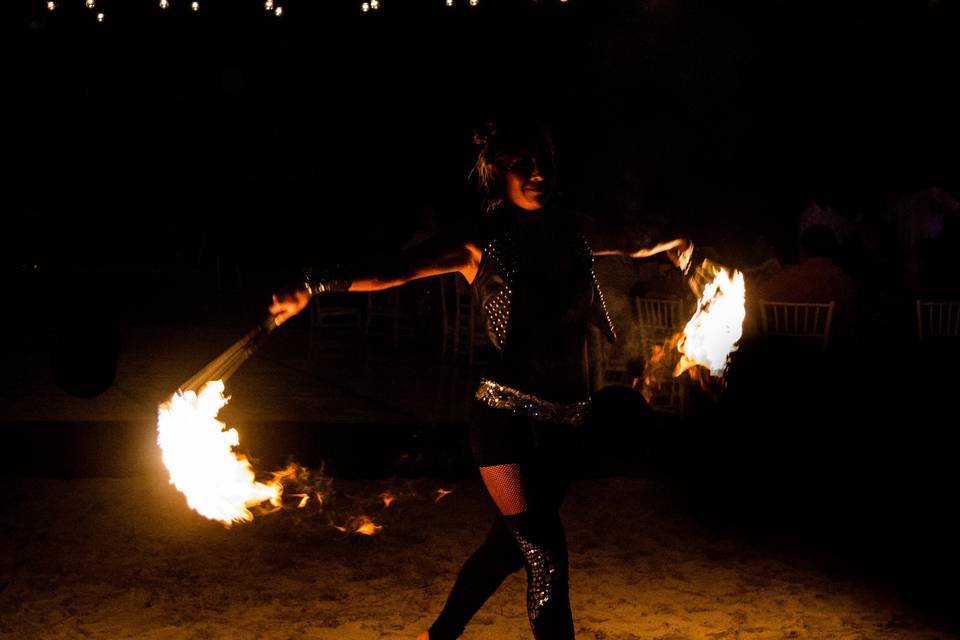 Performance de fuego