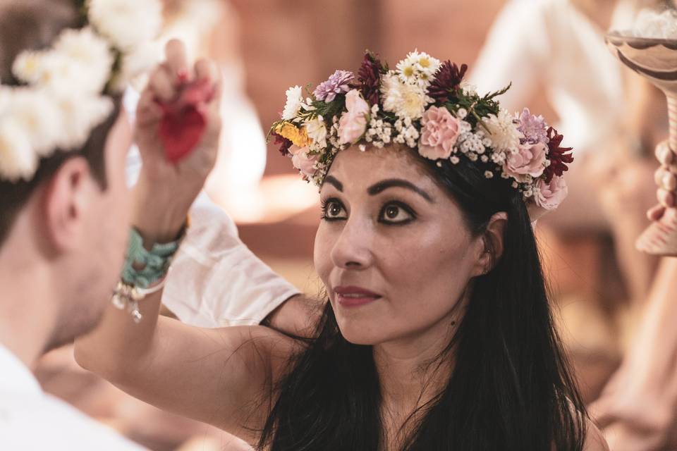 Ofrenda con flores