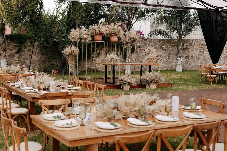 Boda en jardín