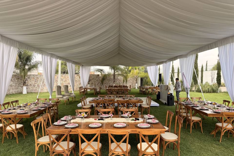 Boda con carpa 10 x 20