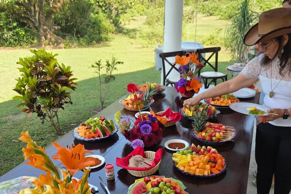 Mesa de postres  (fruta)