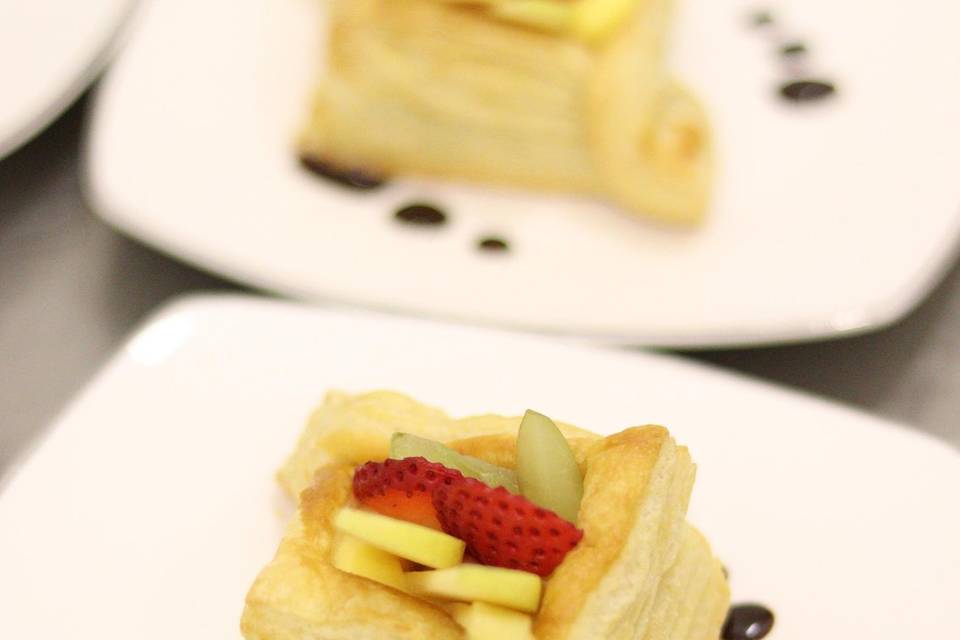 Canapés de bienvenida