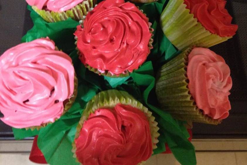 Románticos cupcakes