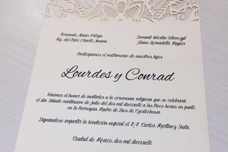 Invitaciones de boda