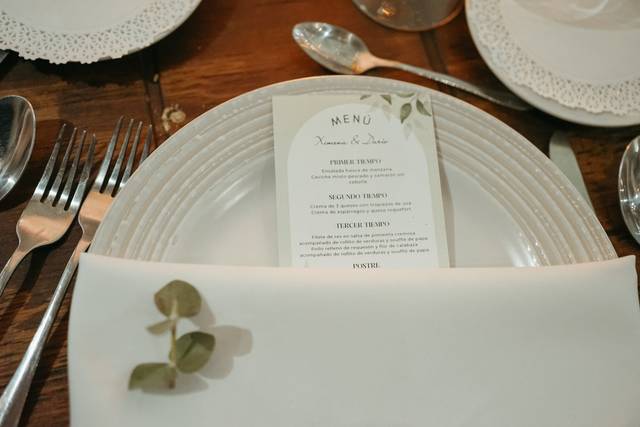 Menu boda
