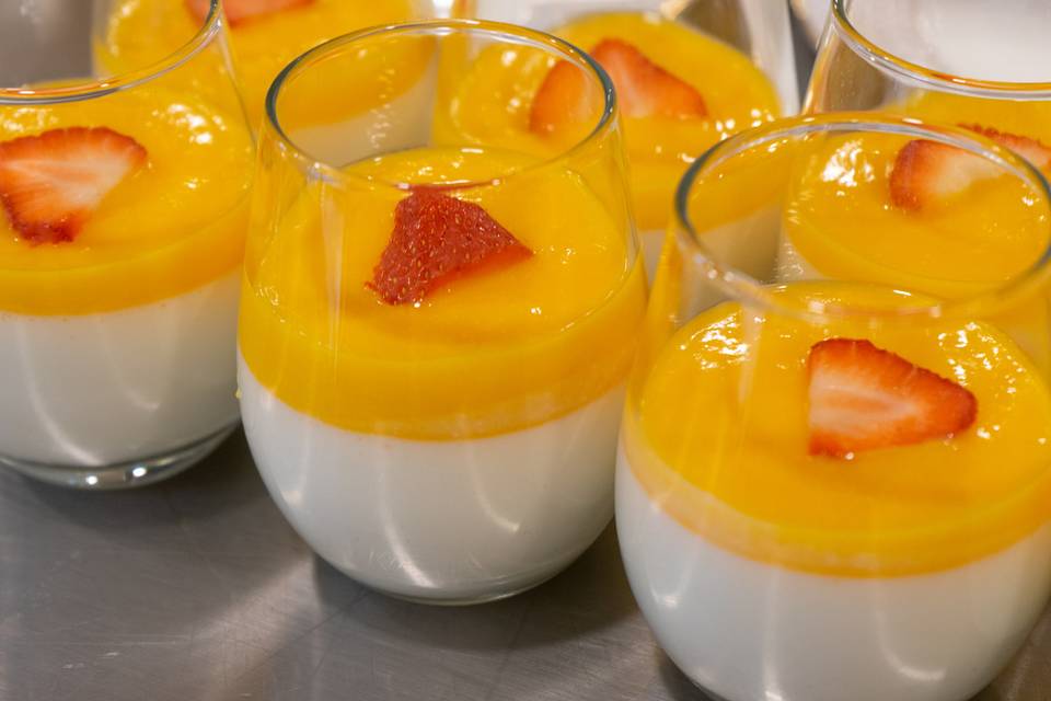 Panna cotta de mango