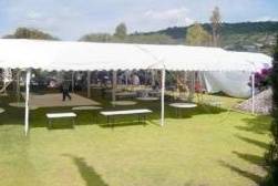 Toldo decorado para celebración
