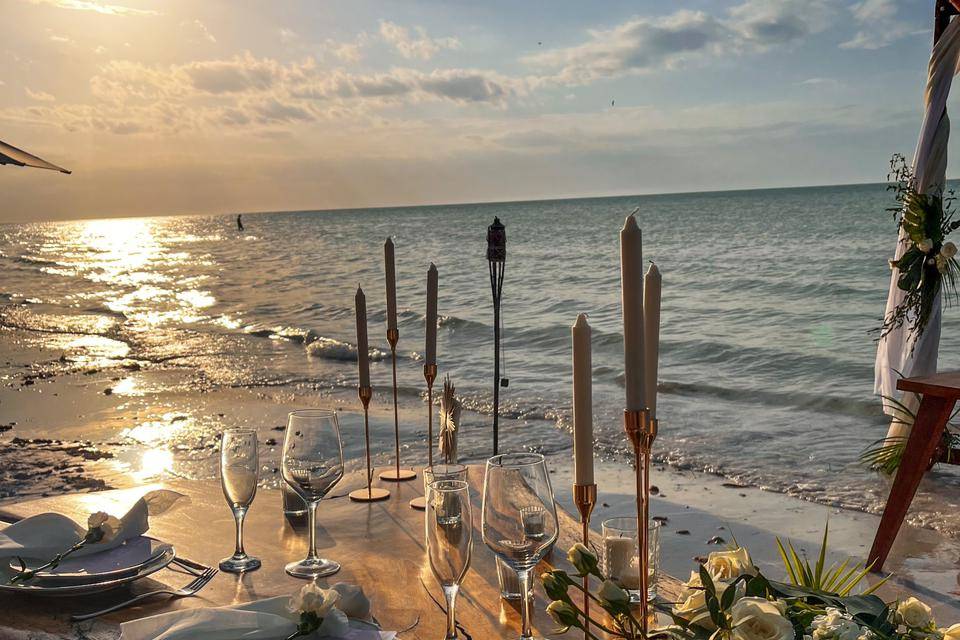 Boda en el mar