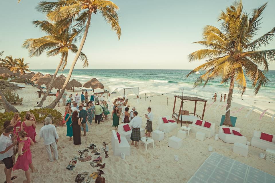 Tulum beach, mexico.