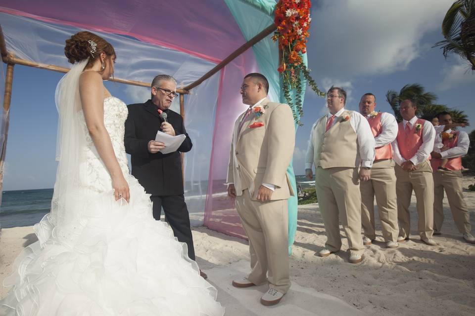 Liz & Rob - Akumal 2015. Mex.