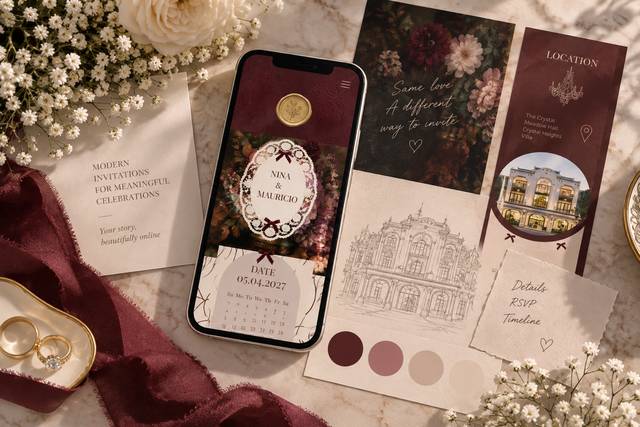 Invitación digital de boda