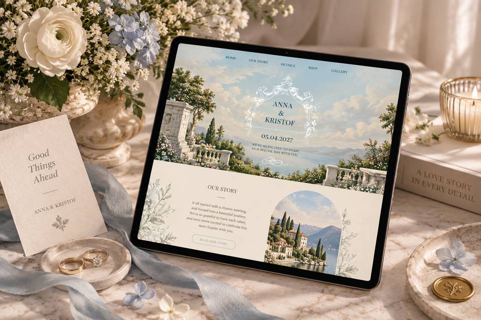 Invitación digital de boda