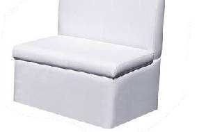 Sofá rectangular blanco