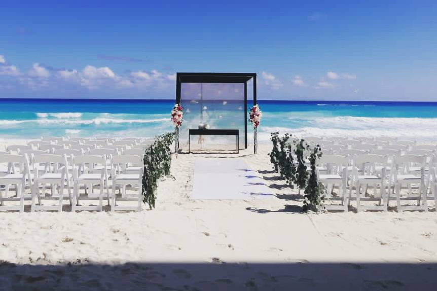 Ceremonia en Cancún Bech Palac