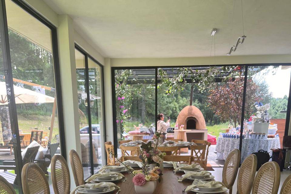 Jardin para brunch