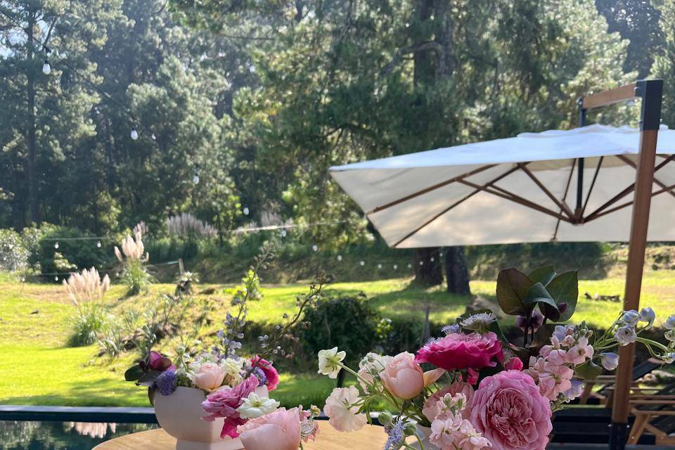 Jardin para cumpleaños valle