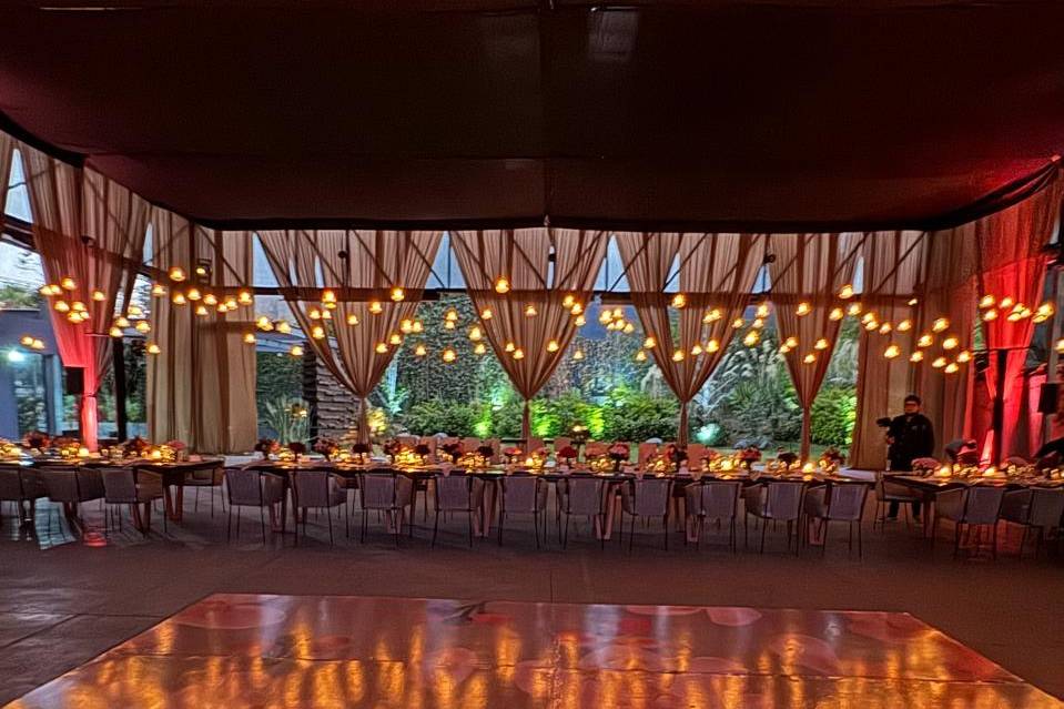 Pista pintada a mano