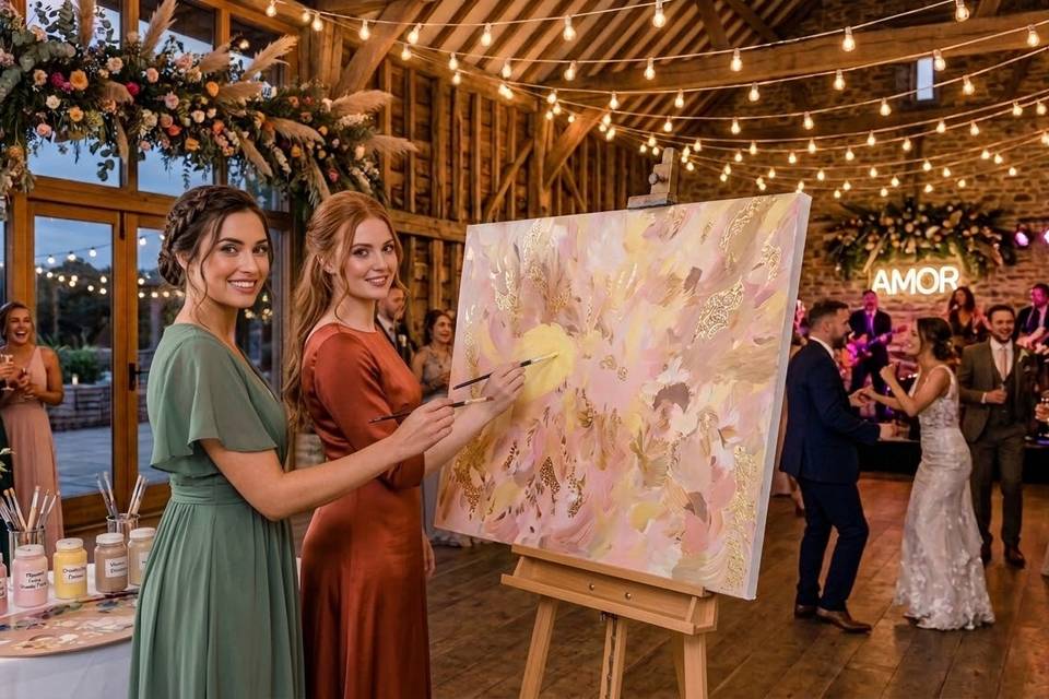 Our Wedding canvas