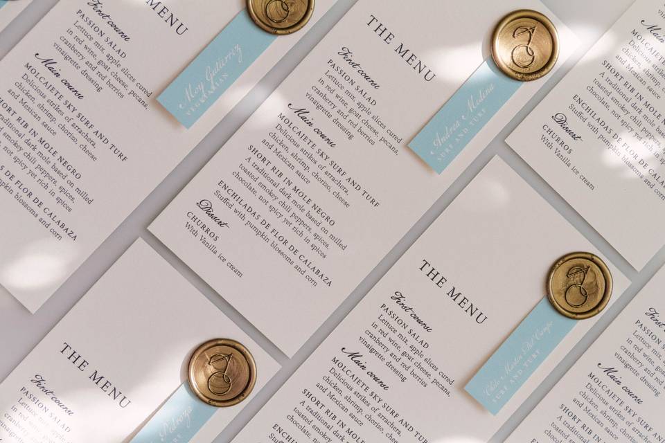 Farbello menu bodas
